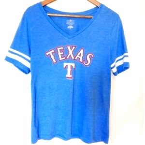 Texas Rangers woman's V neck MLB T-shirt